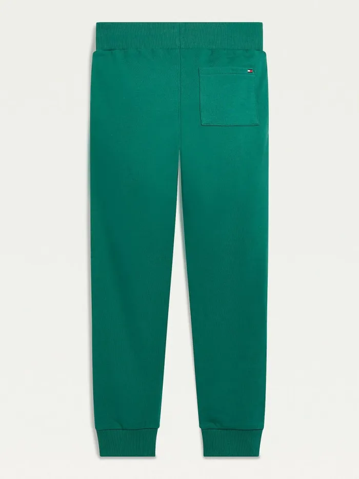 Tommy Hilfiger Essential Logo Joggers Rural Green Girls Trousers Shorts and Skirts Cheap On Sale
