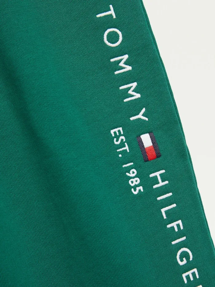 Tommy Hilfiger Essential Logo Joggers Rural Green Girls Trousers Shorts and Skirts Cheap On Sale