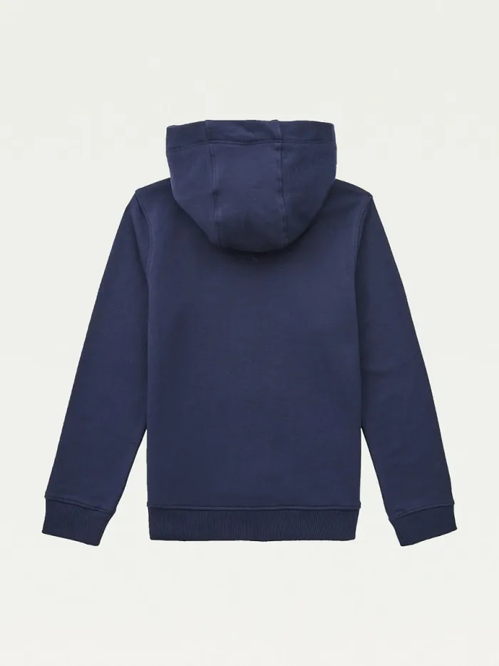 Tommy Hilfiger Essential Logo Organic Cotton Hoody Twilight Navy Boys Sweatshirts and Hoodies Near Me