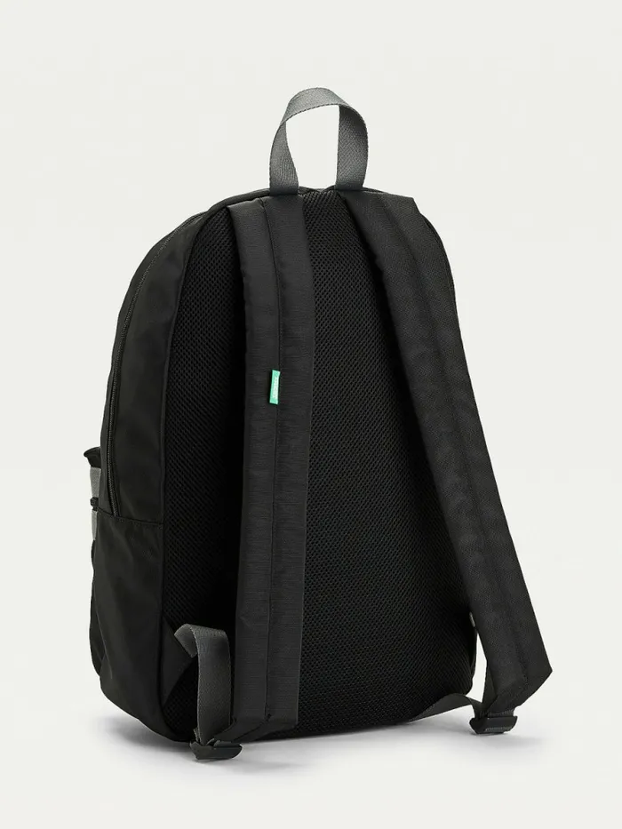 Tommy Hilfiger Essential Logo Recycled Polyester Backpack Black Mens Bags For Sale