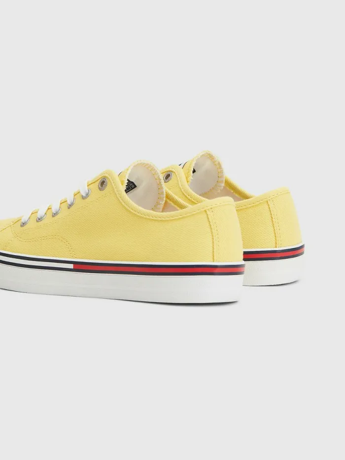 Tommy Hilfiger Essential LowTop Canvas Trainers Soleil Womens Trainers Cheap On Sale