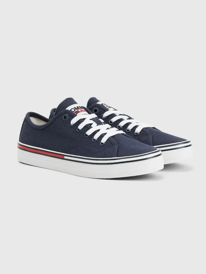 Tommy Hilfiger Essential LowTop Canvas Trainers Twilight Navy Womens Trainers Online Tommy Hilfiger Essential LowTop Canvas Trainers Twilight Navy Womens Trainers Online