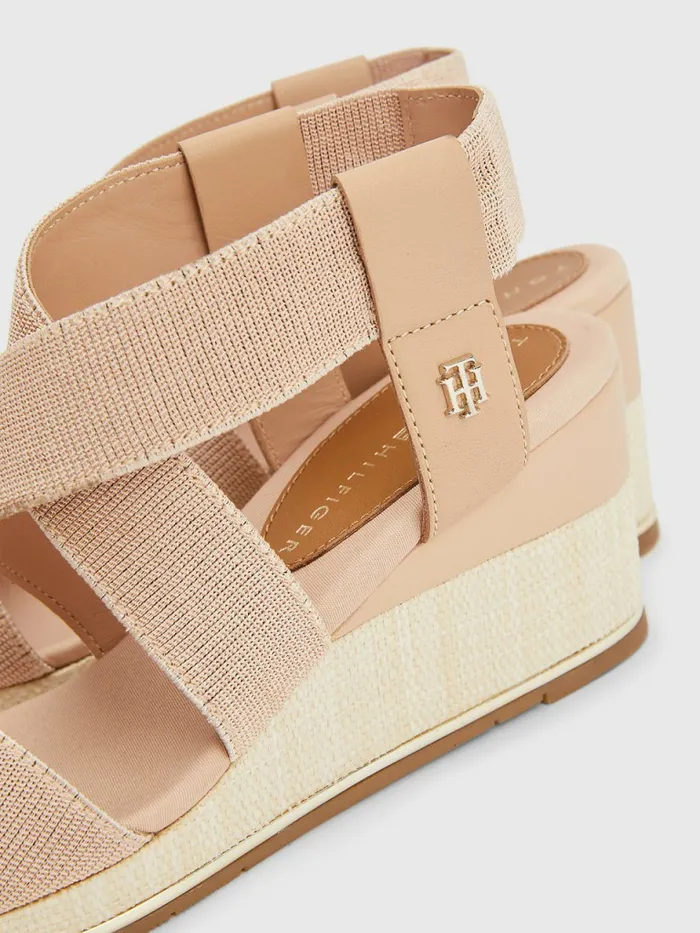 Tommy Hilfiger Essential Low Wedges Sandrift Womens Flat Shoes On Sale