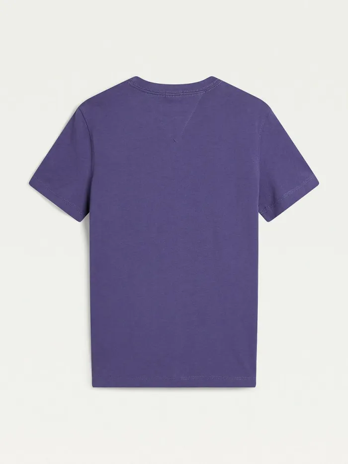 Tommy Hilfiger Essential Organic Cotton TShirt Dark Aster Boys TShirts and Polos Near Me