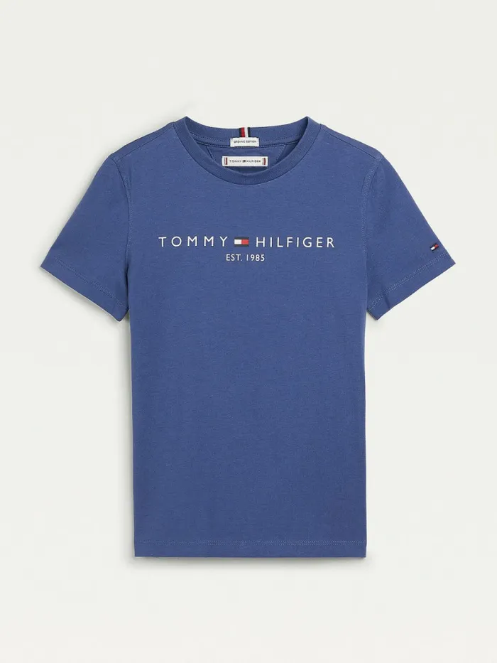 Tommy Hilfiger Essential Organic Cotton TShirt Dark Aster Boys TShirts and Polos Sale Tommy Hilfiger Essential Organic Cotton TShirt Dark Aster Boys TShirts and Polos Sale