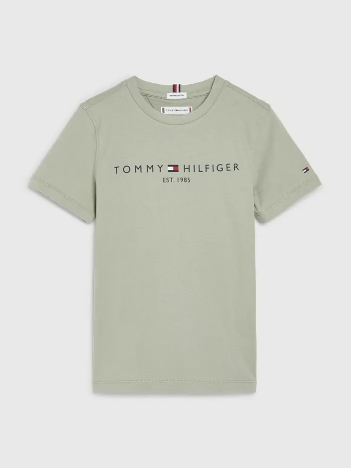 Tommy Hilfiger Essential Organic Cotton TShirt Faded Willow Boys TShirts and Polos Gift 4 You Tommy Hilfiger Essential Organic Cotton TShirt Faded Willow Boys TShirts and Polos Gift 4 You