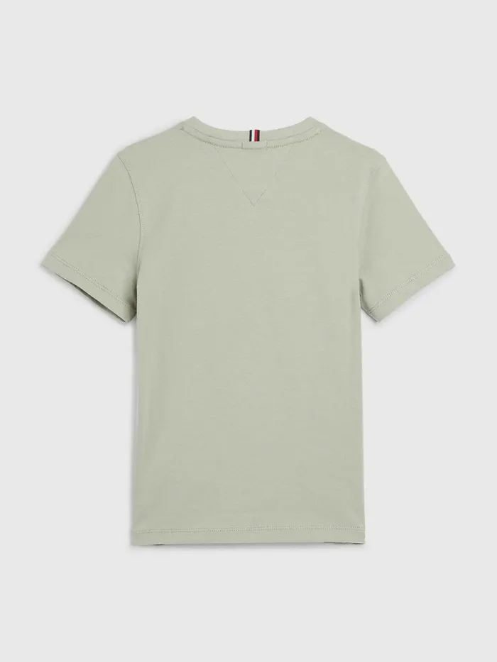 Tommy Hilfiger Essential Organic Cotton TShirt Faded Willow Boys TShirts and Polos Gift 4 You