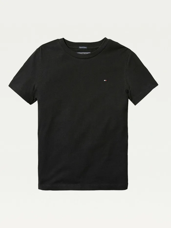 Tommy Hilfiger Essential Organic Cotton TShirt Meteorite Boys TShirts and Polos Popular Tommy Hilfiger Essential Organic Cotton TShirt Meteorite Boys TShirts and Polos Popular
