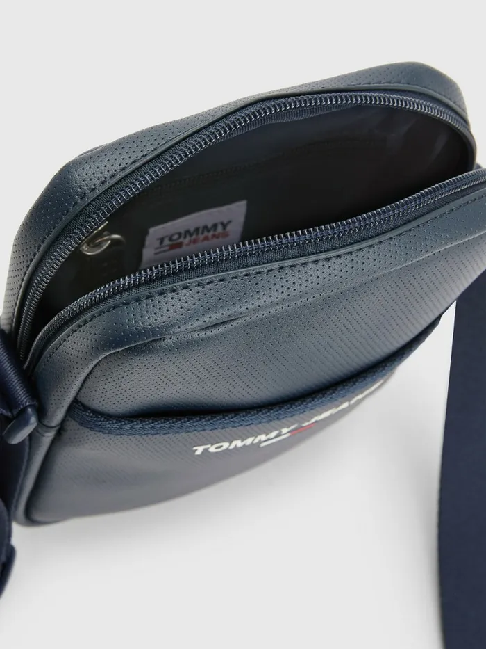 Tommy Hilfiger Essential Perforated Reporter Bag Twilight Navy Mens Bags On Sale