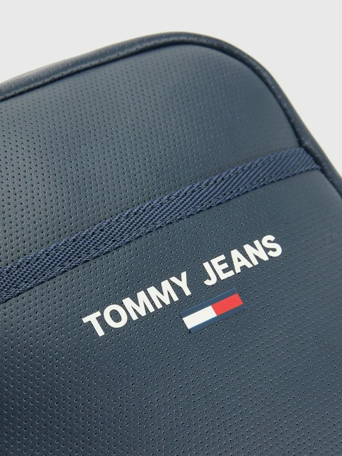 Tommy Hilfiger Essential Perforated Reporter Bag Twilight Navy Mens Bags On Sale