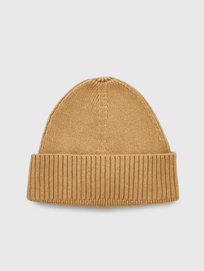 Tommy Hilfiger Essential Rib Knit Short Beanie Relic Tan Mens Hats and Scarves Sale