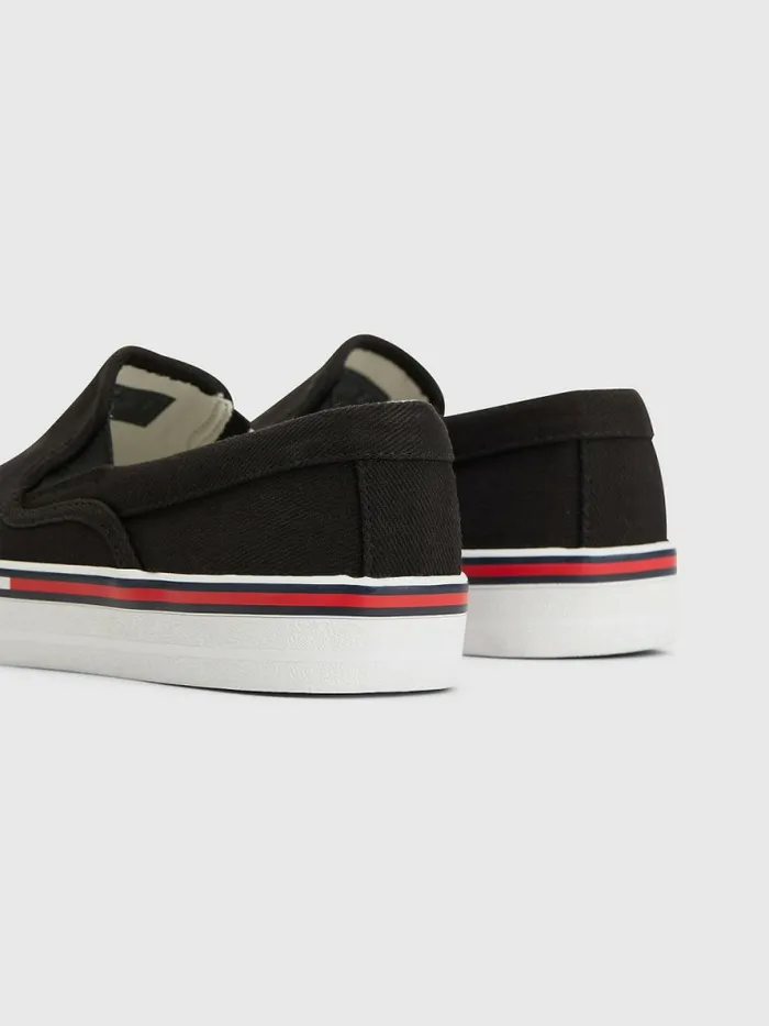 Tommy Hilfiger Essential Slip On Trainers Black Womens Trainers Gift for Friend