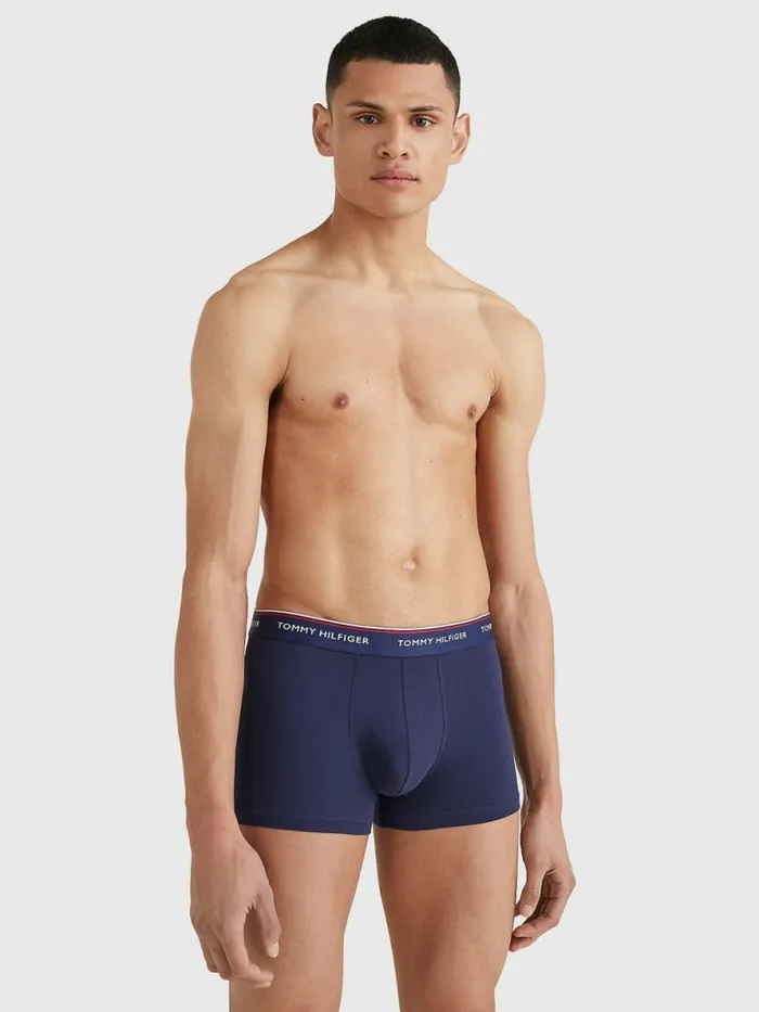 Tommy Hilfiger Exclusive 3Pack Organic Cotton Trunks PeacoatPt Mens Underwear Gift 4 You
