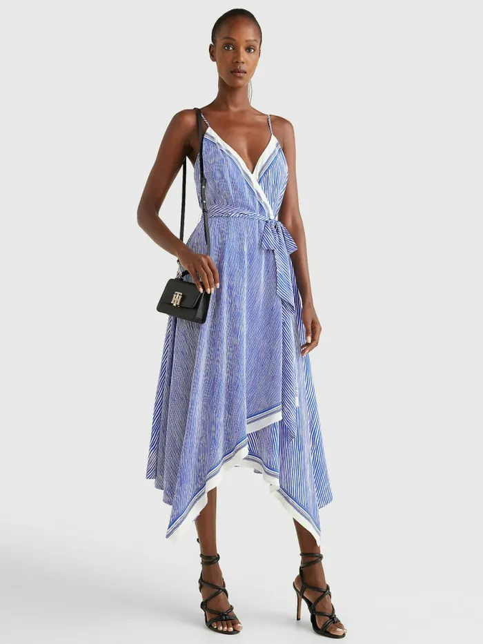 Tommy Hilfiger Exclusive Stripe Handkerchief Hem Midi Dress Handpainted Ithaca StpVerona Blue Womens Dresses and Jumpsuits Fashion Tommy Hilfiger Exclusive Stripe Handkerchief Hem Midi Dress Handpainted Ithaca StpVerona Blue Womens Dresses and Jumpsuits Fashion