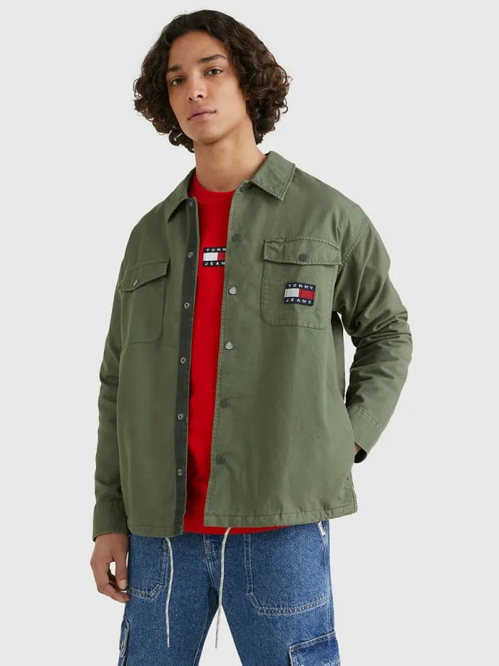 Tommy Hilfiger Expedition Logo Coach Shirt Avalon Green Mens Shirts Cheap On Sale Tommy Hilfiger Expedition Logo Coach Shirt Avalon Green Mens Shirts Cheap On Sale