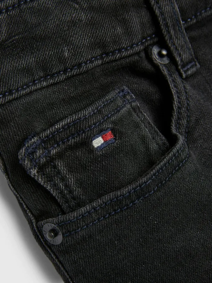 Tommy Hilfiger Faded Black Denim Mini Skirt Blackused Girls Trousers Shorts and Skirts Popular