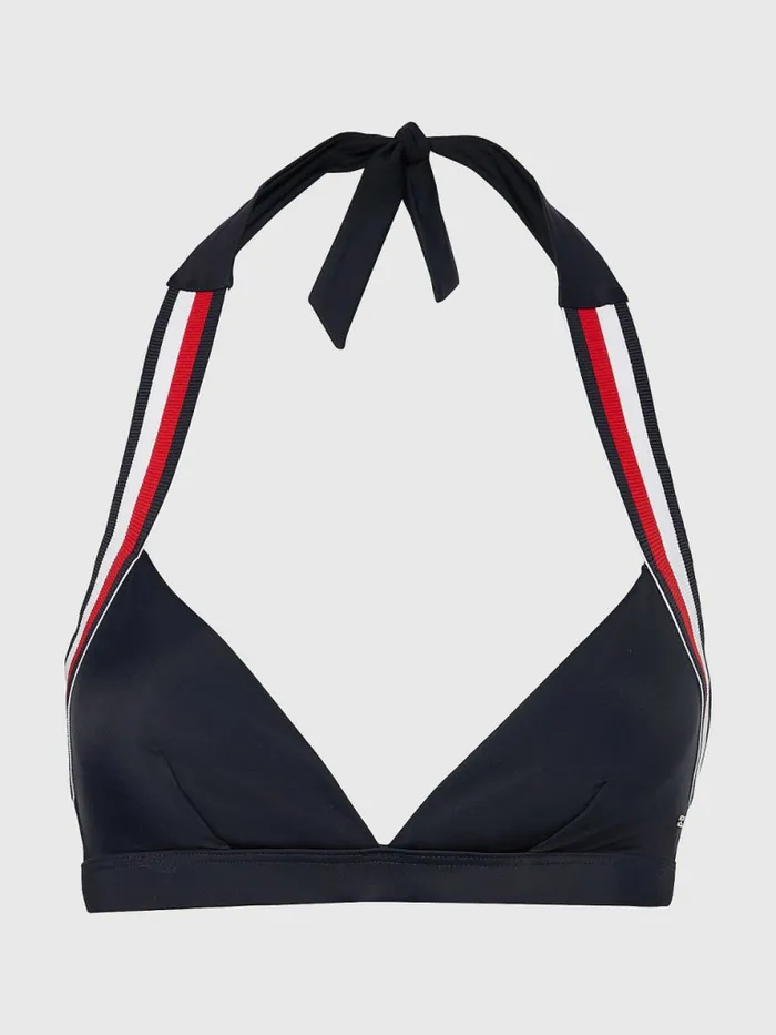 Tommy Hilfiger Fixed Triangle Bikini Top Desert Sky Womens Swimwear Sale