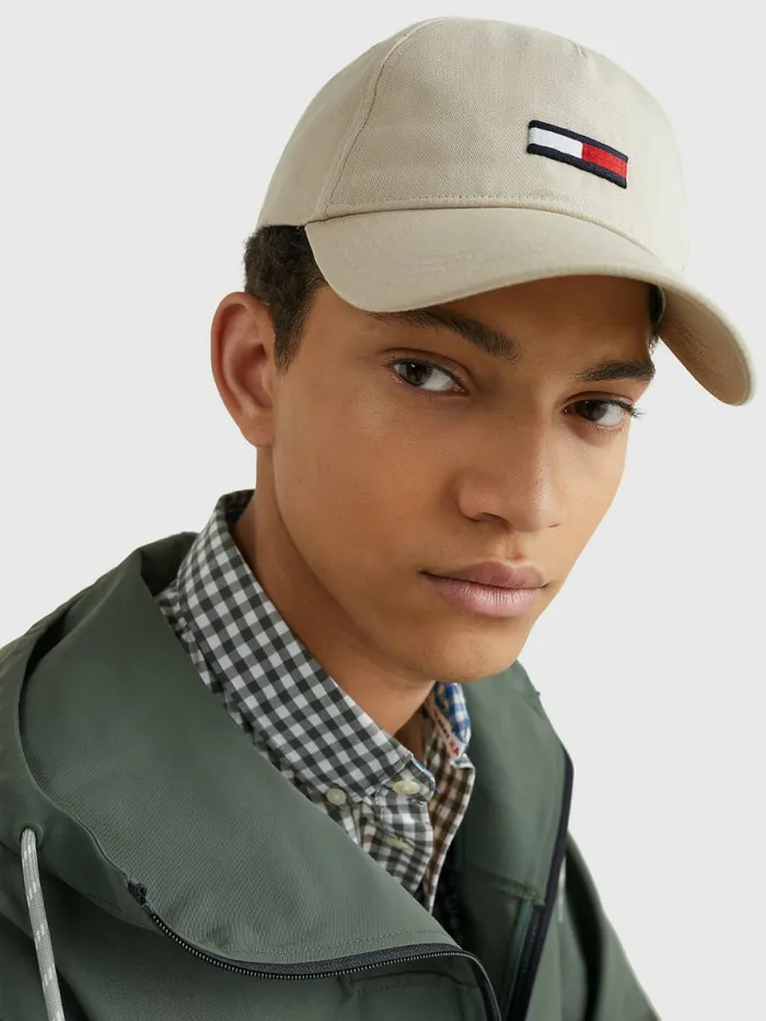 Tommy Hilfiger Flag Cap Savannah Sand Mens Hats and Scarves Fashion