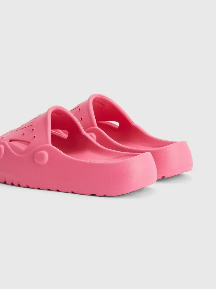 Tommy Hilfiger Flatform Cleat Pool Slides Pink Alert Womens Sandals Near Me
