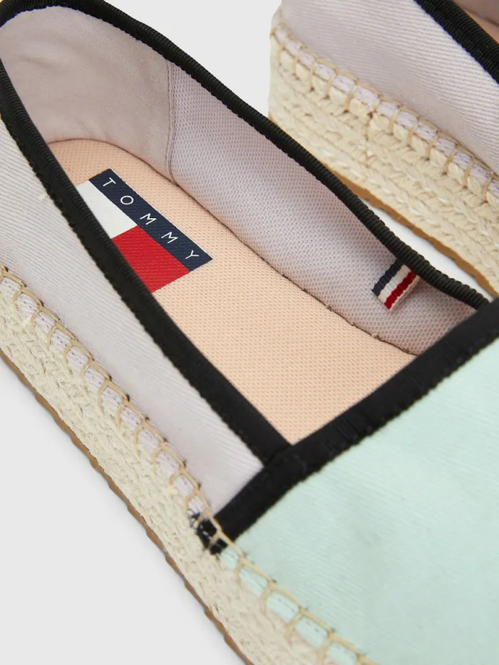 Tommy Hilfiger Flatform Espadrilles Frosty Lilac Womens Flat Shoes Fashion