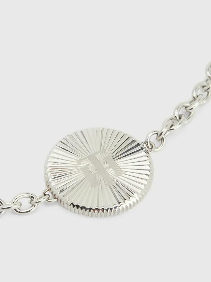 Tommy Hilfiger Floral Engraved Bracelet Silver Womens Jewellery