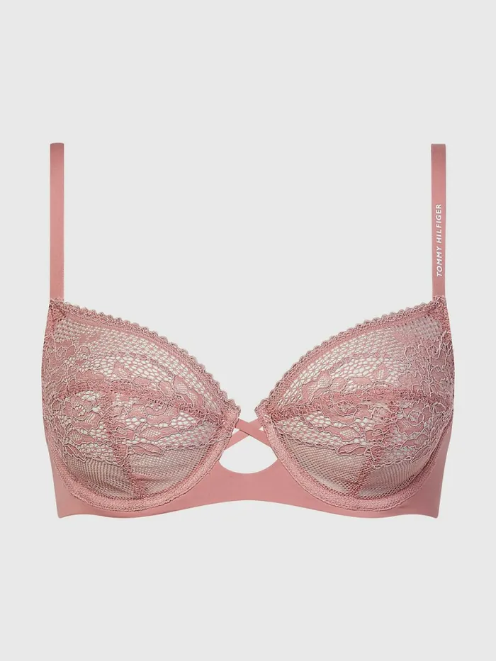 Tommy Hilfiger Floral Lace Unlined Bra Mineralize Womens Lingerie