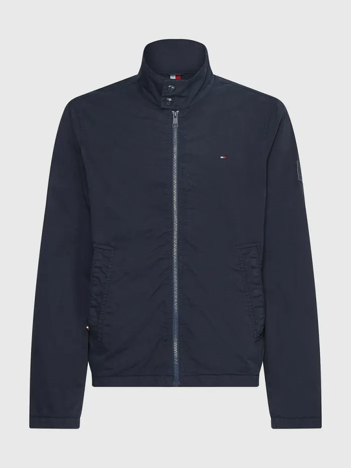 Tommy Hilfiger GarmentDyed Harrington Jacket Desert Sky Mens Coats and Jackets Gift for Friend