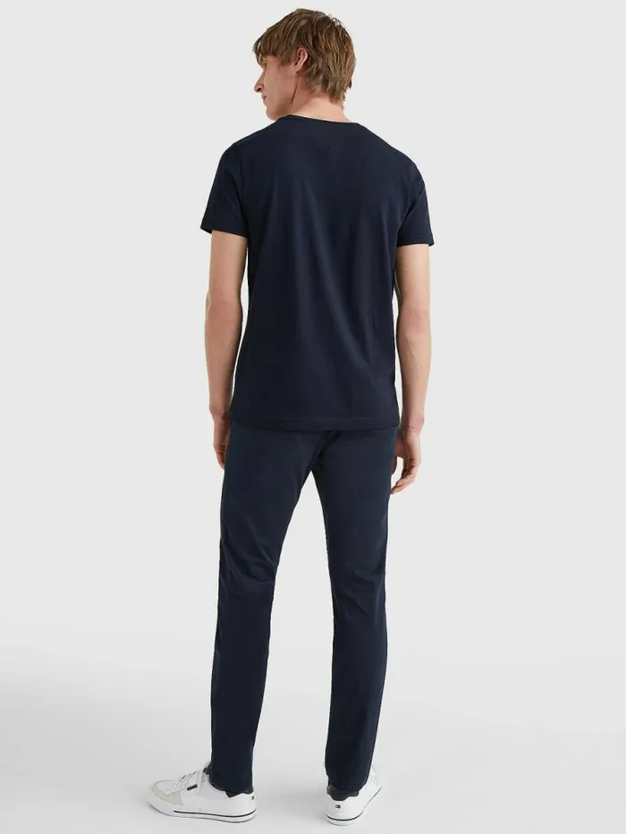 Tommy Hilfiger Graphic Tape Logo TShirt Desert Sky Mens TShirts Online
