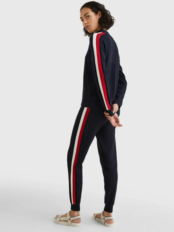 Tommy Hilfiger Half Zip Regular Fit Jumper Desert Sky Womens Knitwear Sale