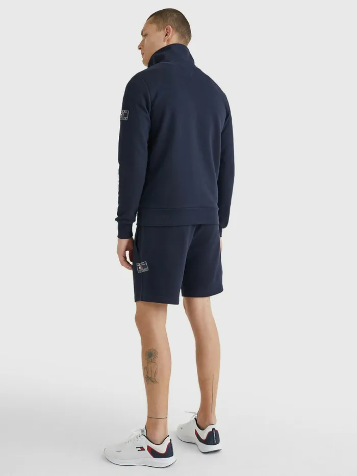 Tommy Hilfiger HalfZip Sweatshirt Desert Sky Mens Sweatshirts and Hoodies Cheap On Sale