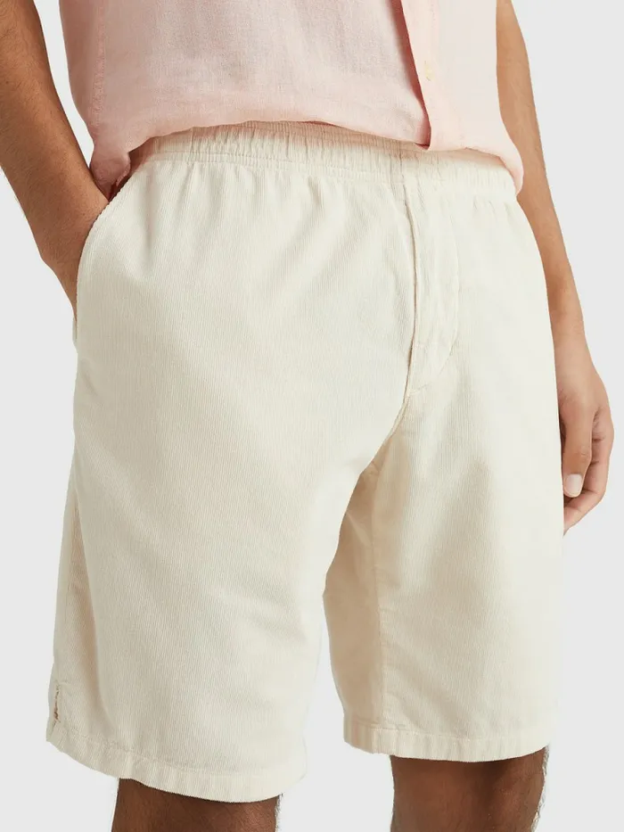 Tommy Hilfiger Harlem Relaxed Corduroy Shorts Feather White Mens Shorts Cheap On Sale Tommy Hilfiger Harlem Relaxed Corduroy Shorts Feather White Mens Shorts Cheap On Sale