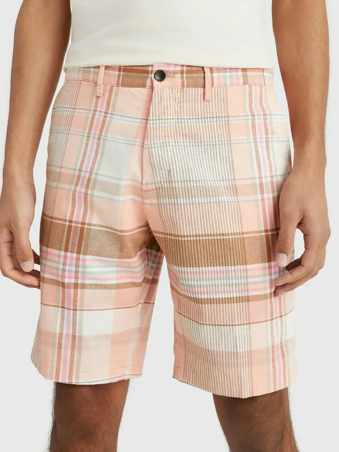 Tommy Hilfiger Harlem Relaxed Madras Check Shorts Frosty Peach Mens Shorts Online Tommy Hilfiger Harlem Relaxed Madras Check Shorts Frosty Peach Mens Shorts Online