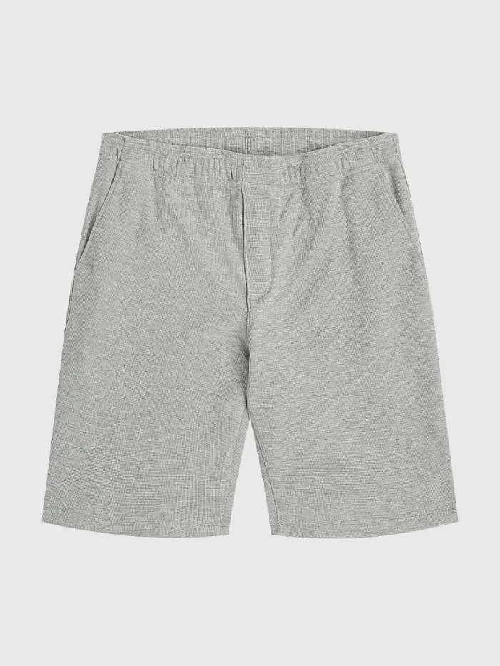Tommy Hilfiger Harlem Relaxed Waffle Jersey Shorts Medium Grey Heather Mens Shorts On Sale