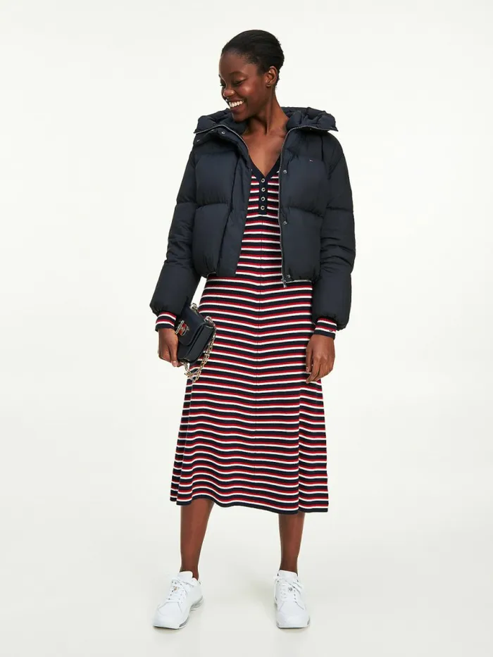 Tommy Hilfiger Henley Fit And Flare Midi Dress Primary RedWhiteDesert Sky Womens Dresses and Jumpsuits Sale Tommy Hilfiger Henley Fit And Flare Midi Dress Primary RedWhiteDesert Sky Womens Dresses and Jumpsuits Sale