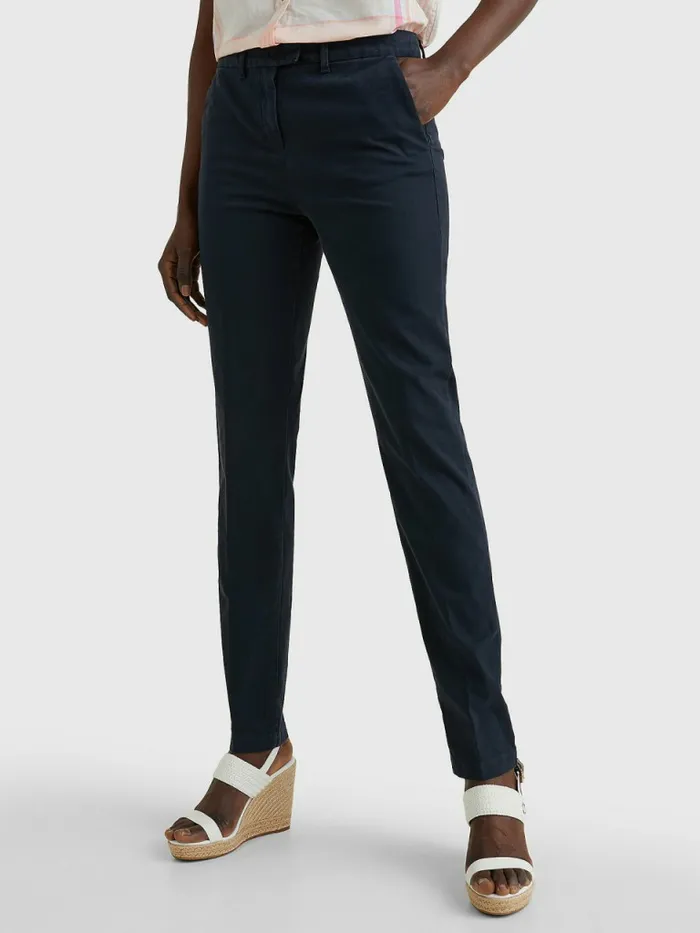 Tommy Hilfiger Heritage Skinny Fit Chinos Midnight Womens Trousers