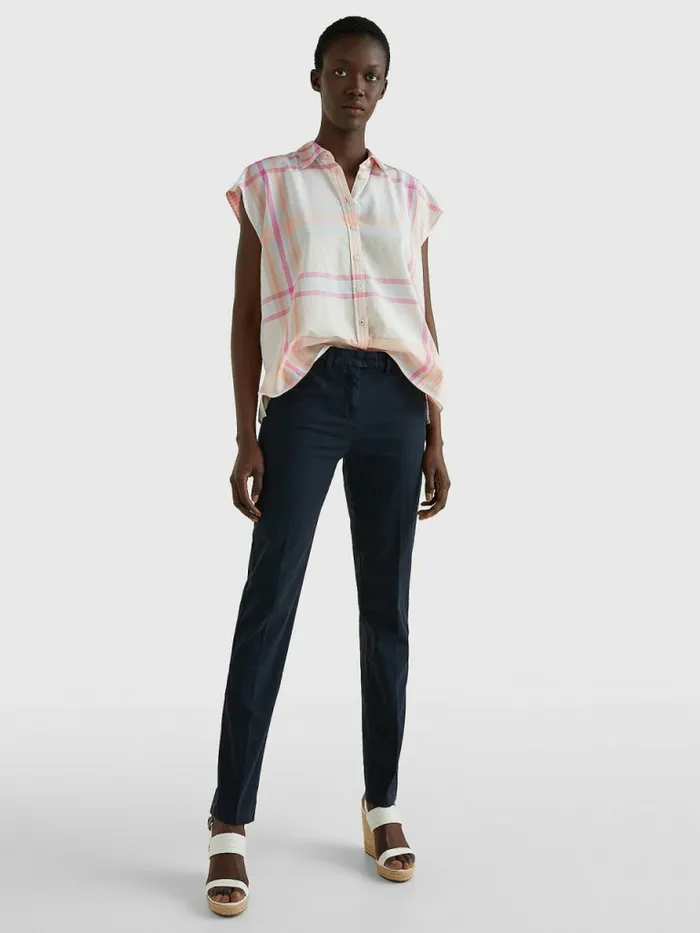 Tommy Hilfiger Heritage Skinny Fit Chinos Midnight Womens Trousers