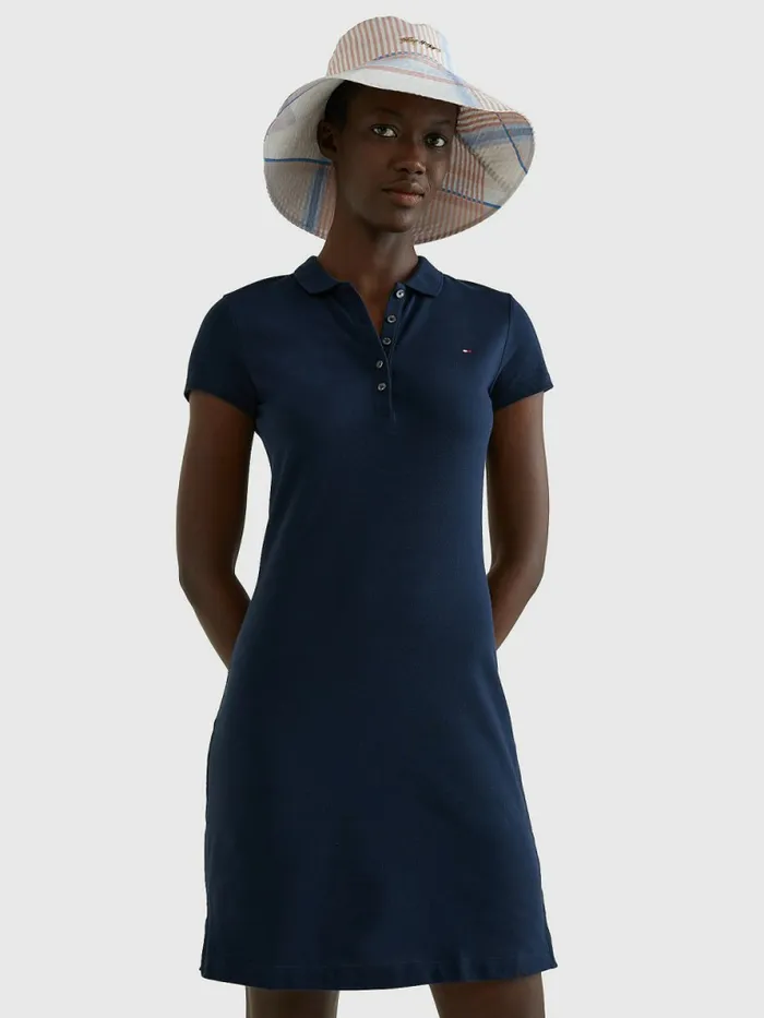 Tommy Hilfiger Heritage Slim Fit Polo Dress Midnight Womens Dresses and Jumpsuits Casaul Tommy Hilfiger Heritage Slim Fit Polo Dress Midnight Womens Dresses and Jumpsuits Casaul