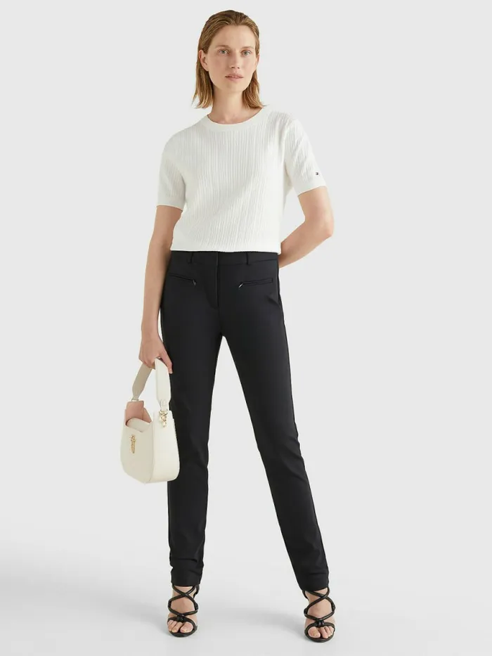 Tommy Hilfiger Heritage Slim Fit Trousers Masters Black Womens Trousers