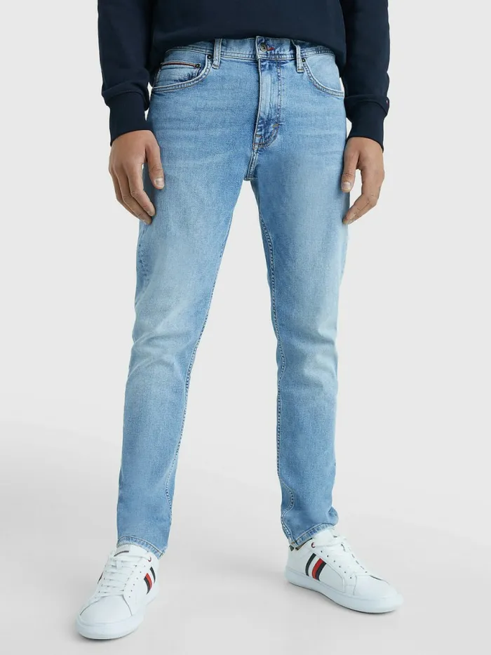 Tommy Hilfiger Houston Tapered Hemp Jeans Connon Indigo Mens Jeans On Sale