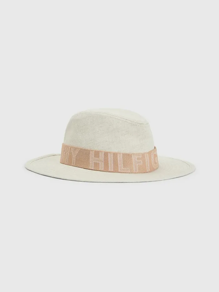 Tommy Hilfiger Iconic Linen Fedora Sandrift Womens Hats and Scarves Cheap On Sale Tommy Hilfiger Iconic Linen Fedora Sandrift Womens Hats and Scarves Cheap On Sale