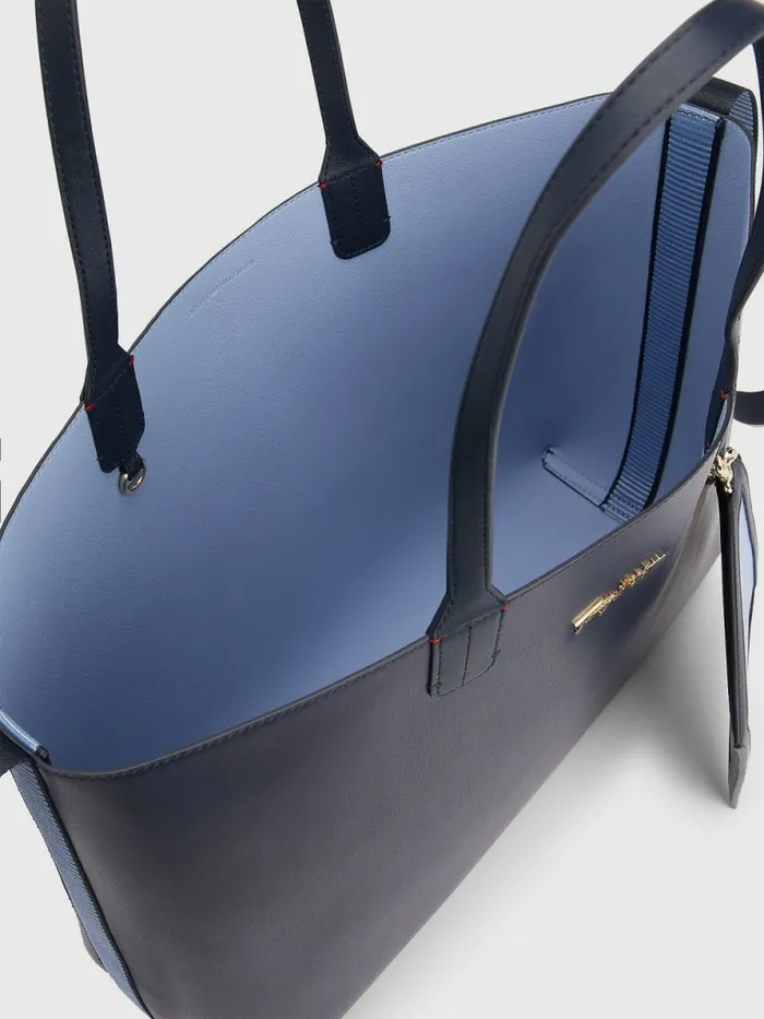 Tommy Hilfiger Iconic Signature Tote Acc Desert Sky Womens Bags On Sale