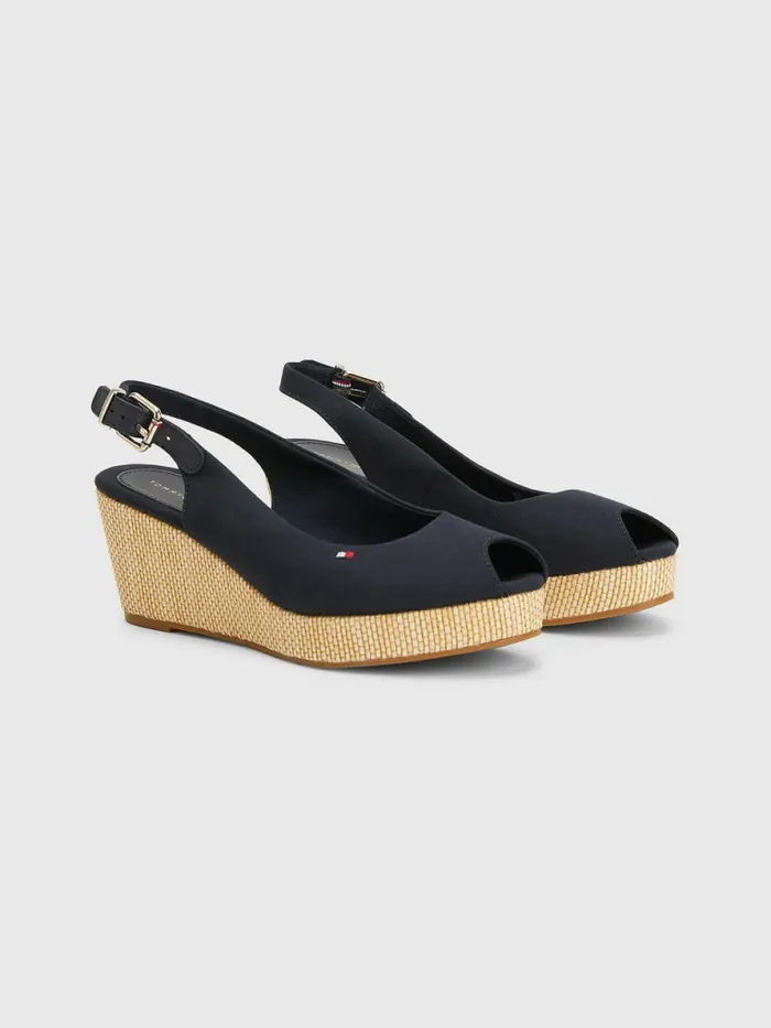 Tommy Hilfiger Iconic Slingback Espadrille Wedges Desert Sky Womens Sandals For Sale Tommy Hilfiger Iconic Slingback Espadrille Wedges Desert Sky Womens Sandals For Sale