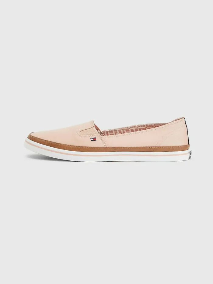 Tommy Hilfiger Iconic SlipOn Trainers Dusty Rose Womens Trainers Popular