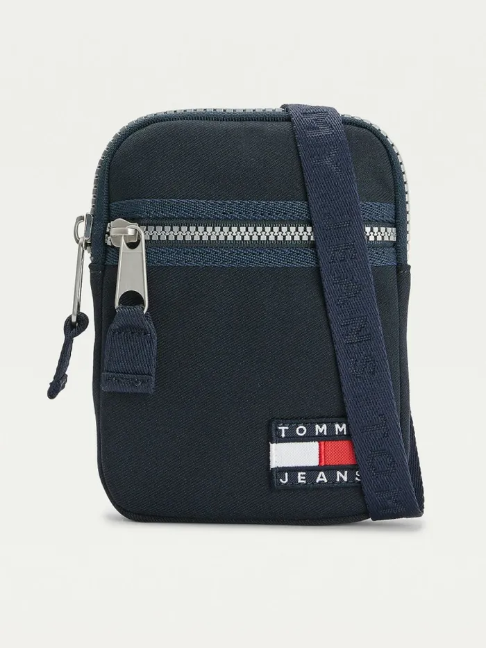 Tommy Hilfiger Jacquard Logo Strap Phone Pouch Twilight Navy Mens Wallets and Card Holders Casaul Tommy Hilfiger Jacquard Logo Strap Phone Pouch Twilight Navy Mens Wallets and Card Holders Casaul
