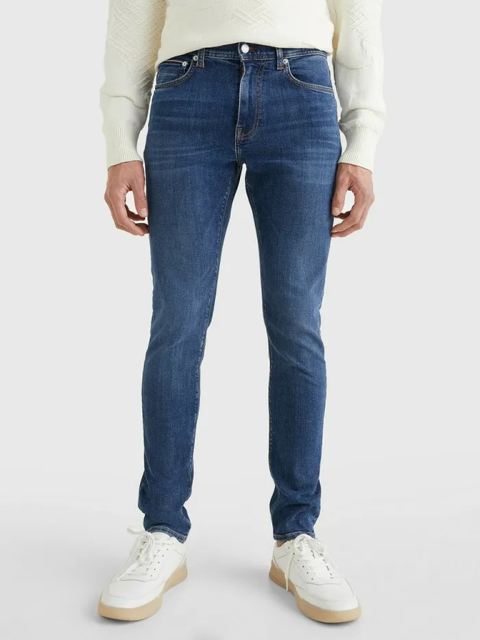 Tommy Hilfiger Layton Extra Slim Faded Jeans Oregon Indigo Mens Jeans Gift for Friend Tommy Hilfiger Layton Extra Slim Faded Jeans Oregon Indigo Mens Jeans Gift for Friend
