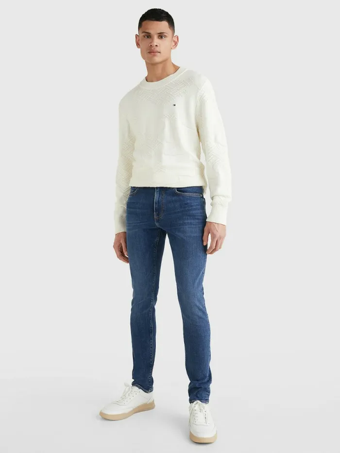 Tommy Hilfiger Layton Extra Slim Faded Jeans Oregon Indigo Mens Jeans Gift for Friend