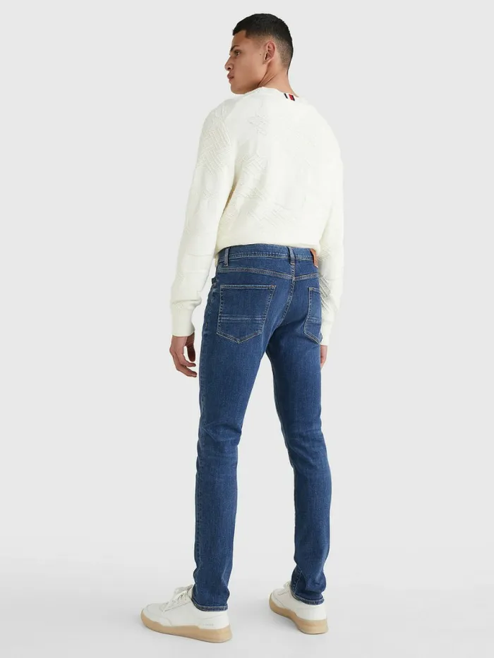 Tommy Hilfiger Layton Extra Slim Faded Jeans Oregon Indigo Mens Jeans Gift for Friend