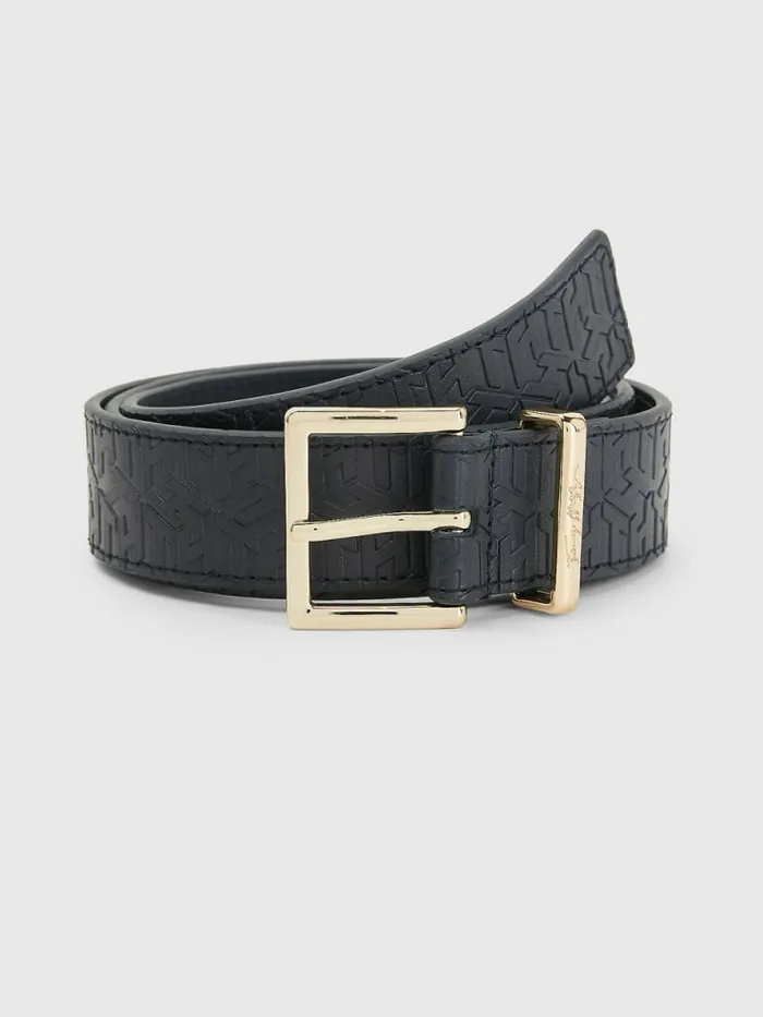Tommy Hilfiger Leather Monogram Signature Belt Desert Sky Womens Belts Gift 4 You Tommy Hilfiger Leather Monogram Signature Belt Desert Sky Womens Belts Gift 4 You