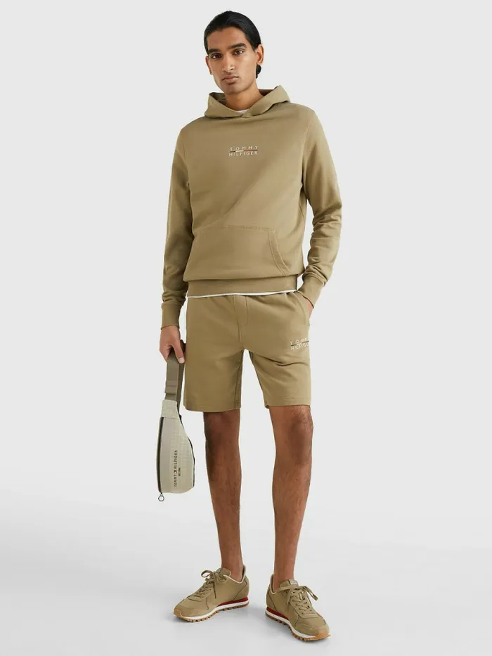 Tommy Hilfiger Logo Embroidery Hoody Woodridge Mens Sweatshirts and Hoodies Fashion
