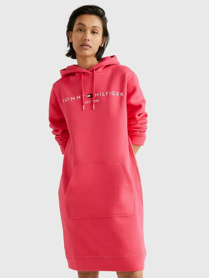 Tommy Hilfiger Logo Hoody Dress Pink Splendor Womens Dresses and Jumpsuits On Sale Tommy Hilfiger Logo Hoody Dress Pink Splendor Womens Dresses and Jumpsuits On Sale